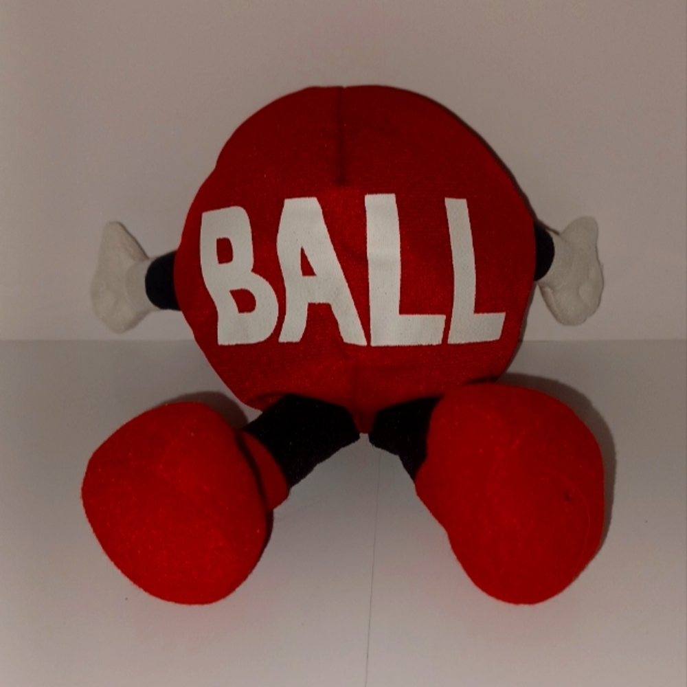 Promoshop Powerball Lottery Red BALL Mascot Promotional Bean Bag Stuffed Plush